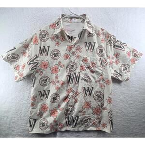 Washington Nationals Hawaiian Shirt Cherry Blossom AOP SGA Size Small